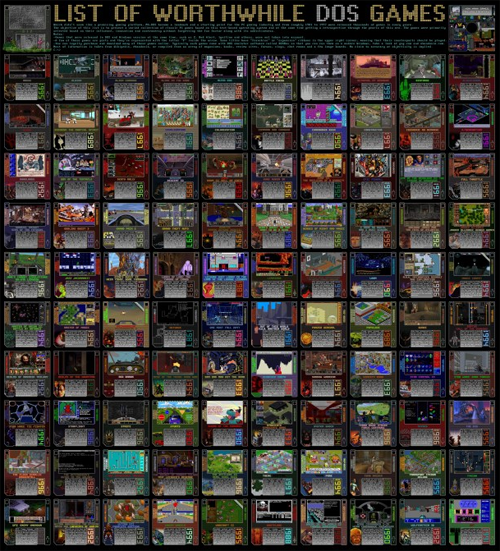 100 worthwile DOS games