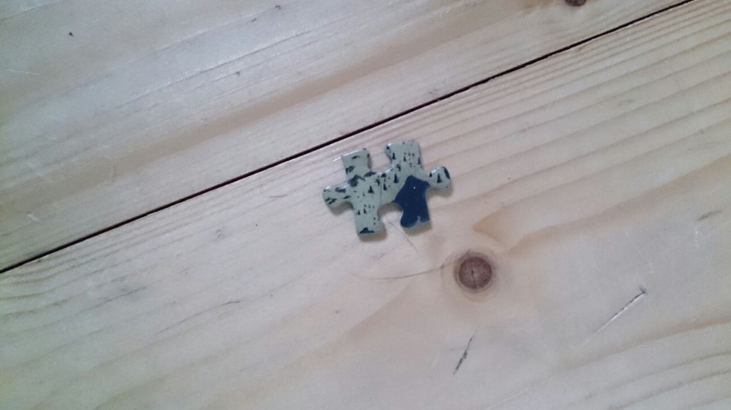 Het ontbrekende stukje, magisch verdwenen uit mijn huis en verschenen in het huis van vriendin R.
