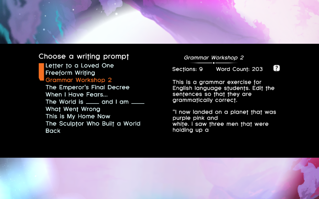 5 Choose prompts