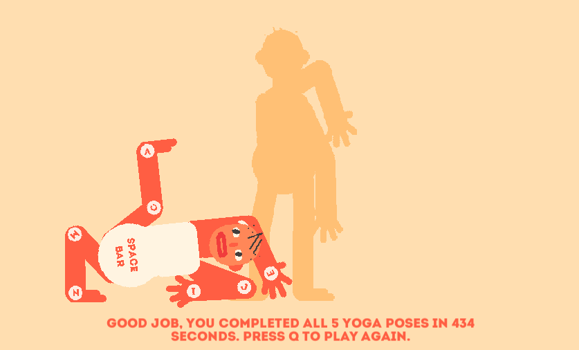 Yes, Wobble Yoga gewonnen!